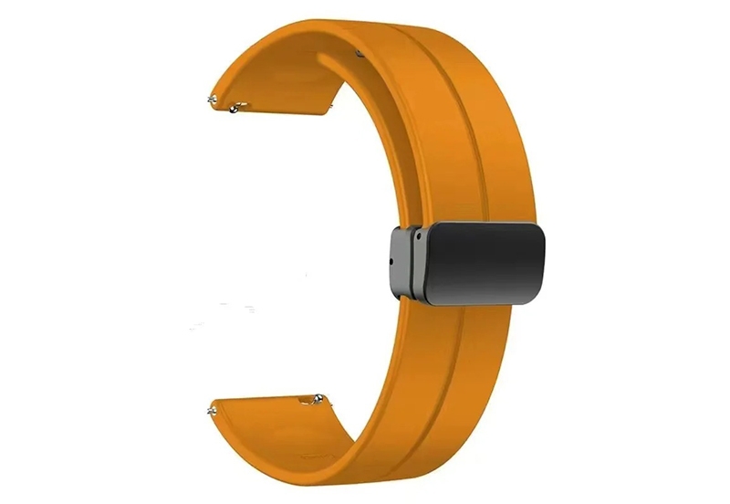 Silikon Uhrenarmband 16mm - ockergelb