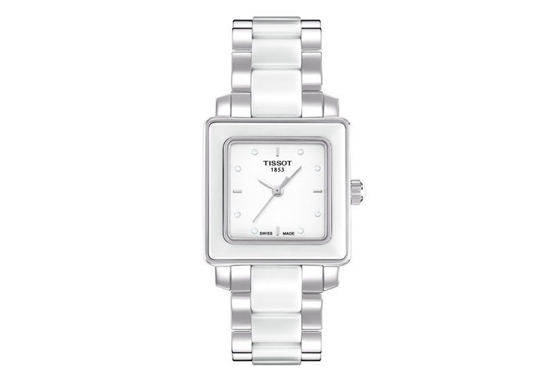 Tissot Uhrenarmband T0643102201600 Silber Keramik
