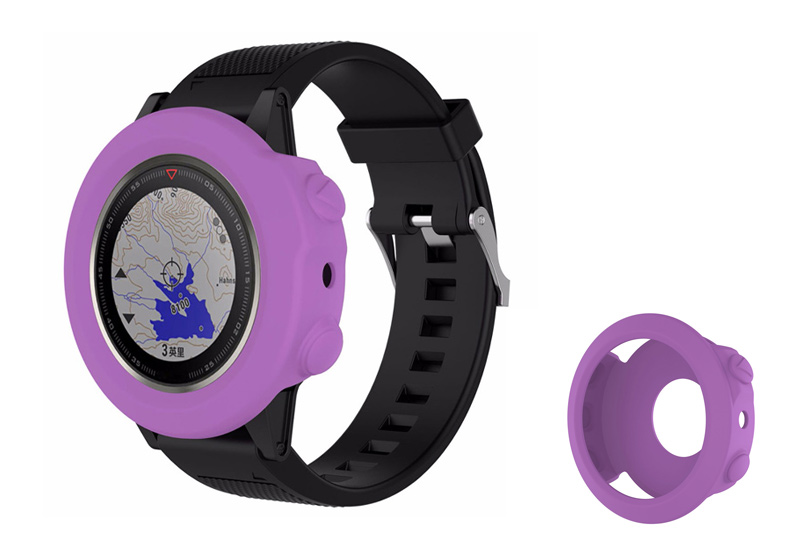 Garmin Fenix 5/6/7 Silikon Ersatz - Uhrengehäuse violett