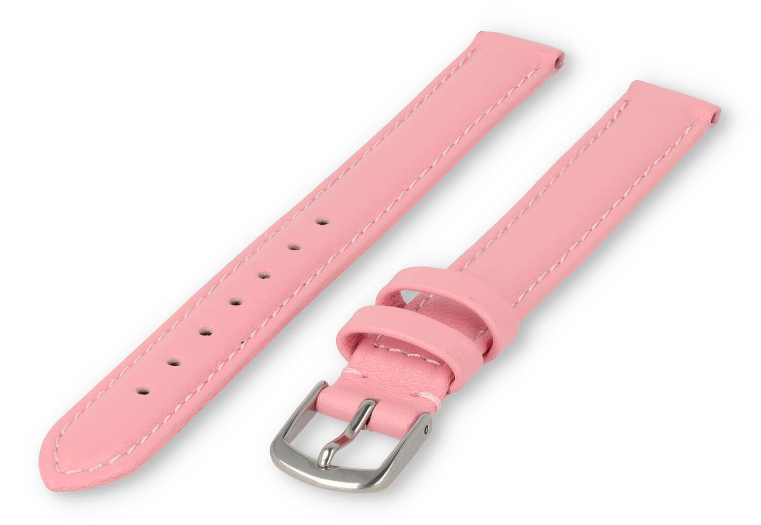 XL glatt Lederband - 12mm - hellrosa