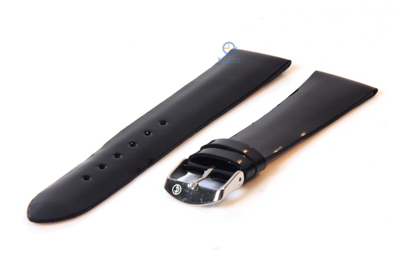 Uhrenarmband 20mm Lackleder schwarz