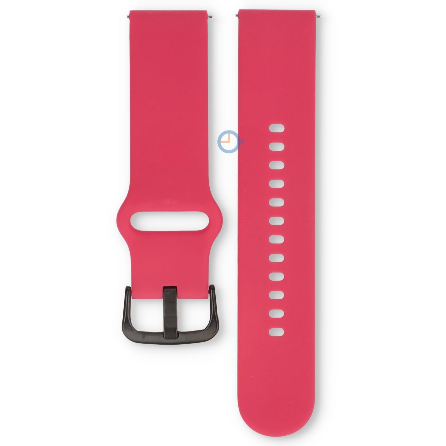 Ice Smart 1.0 & 2.0 (1.96)/ Ice Fit bandje - 22mm - Magenta Pink - black bkl