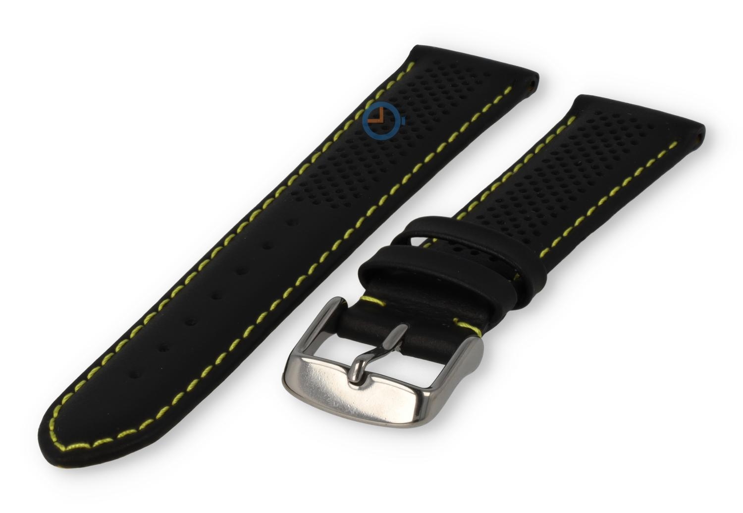 20mm hybrid Band - schwarz mit gelb
