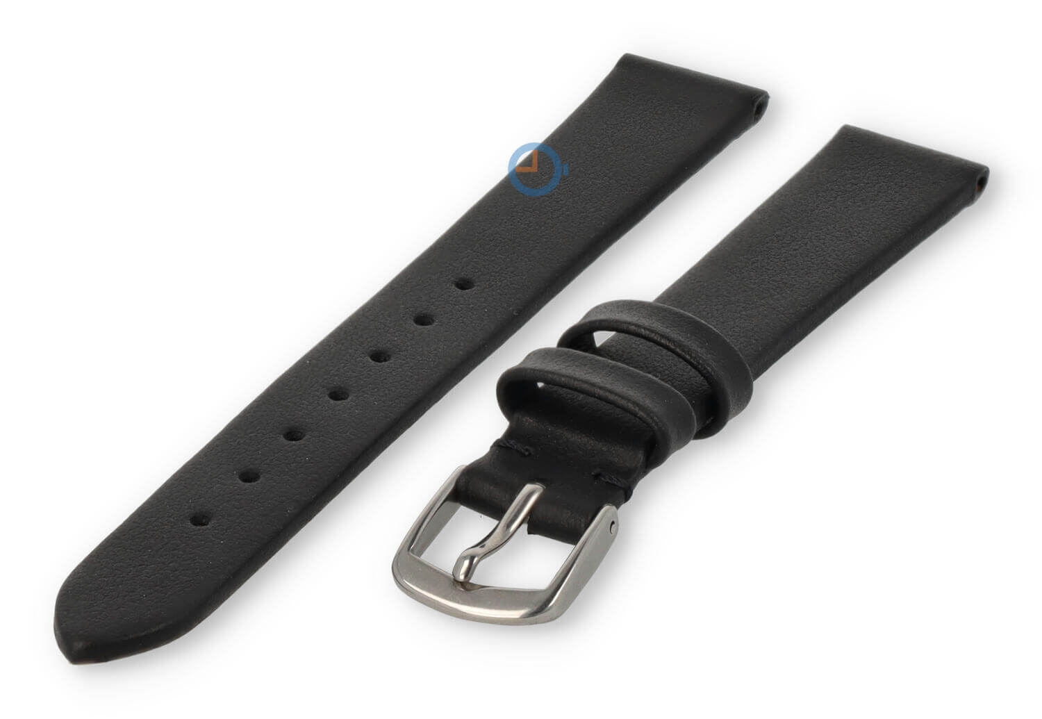Nahtloses und glattes Uhrenarmband 12mm - schwarz