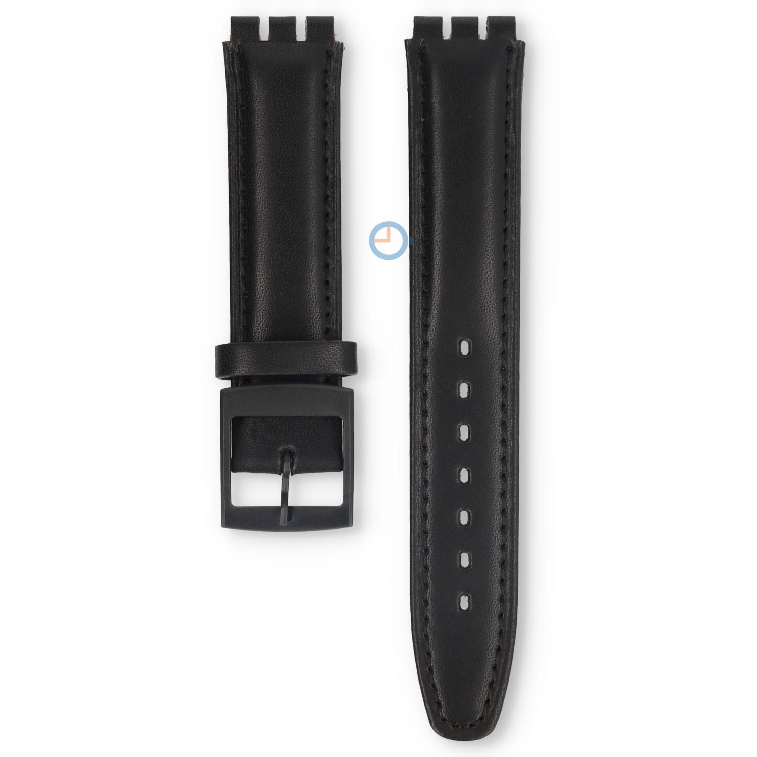 Swatch Uhrenarmband 17mm schwarz