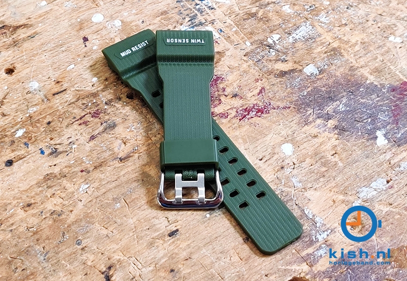 Casio G-Shock GG-1000 horlogeband rubber - donkergroen
