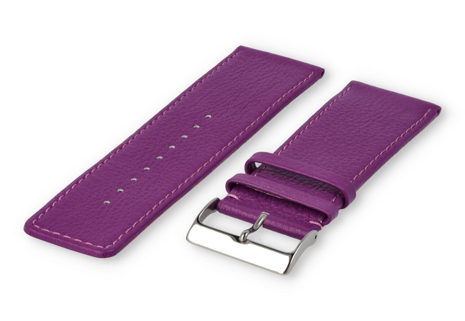 XL glatt Lederband - 30mm - lila