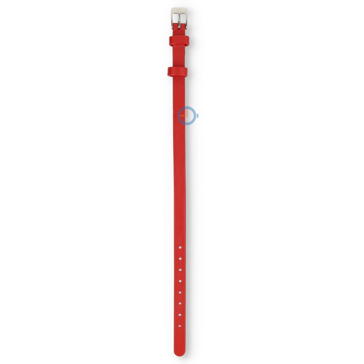 One-piece Leder Uhrenarmband - 8mm - rot