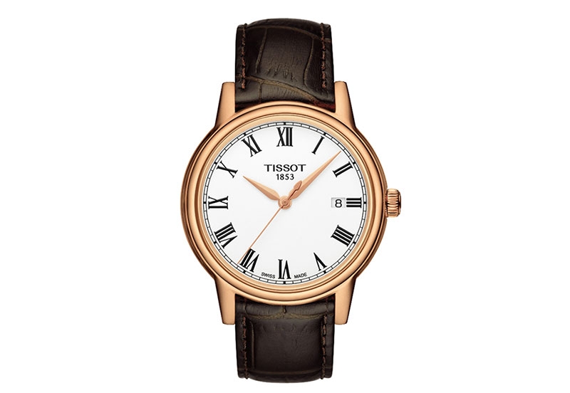 Tissot Uhrenarmband T0854103601300 braun Leder