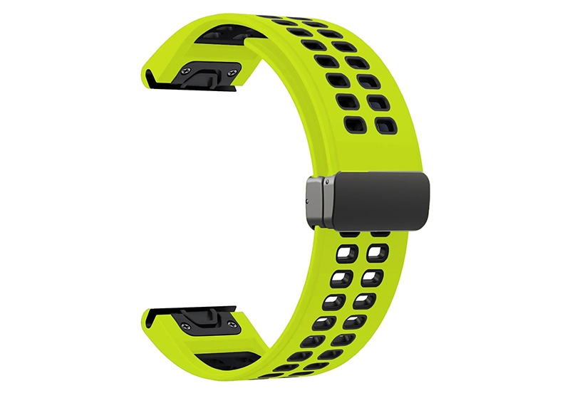 Garmin Fenix 7 Uhrenarmband sport - knallgrün/schwarz