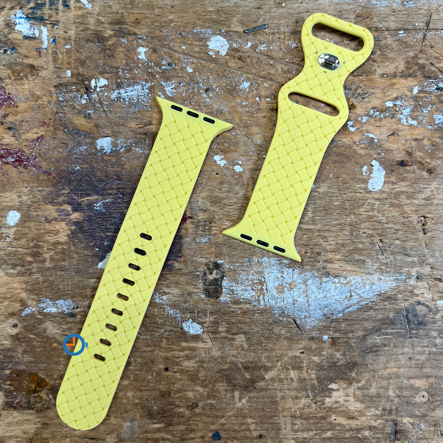 Silikon armband- Apple Watch 45mm - Gelb