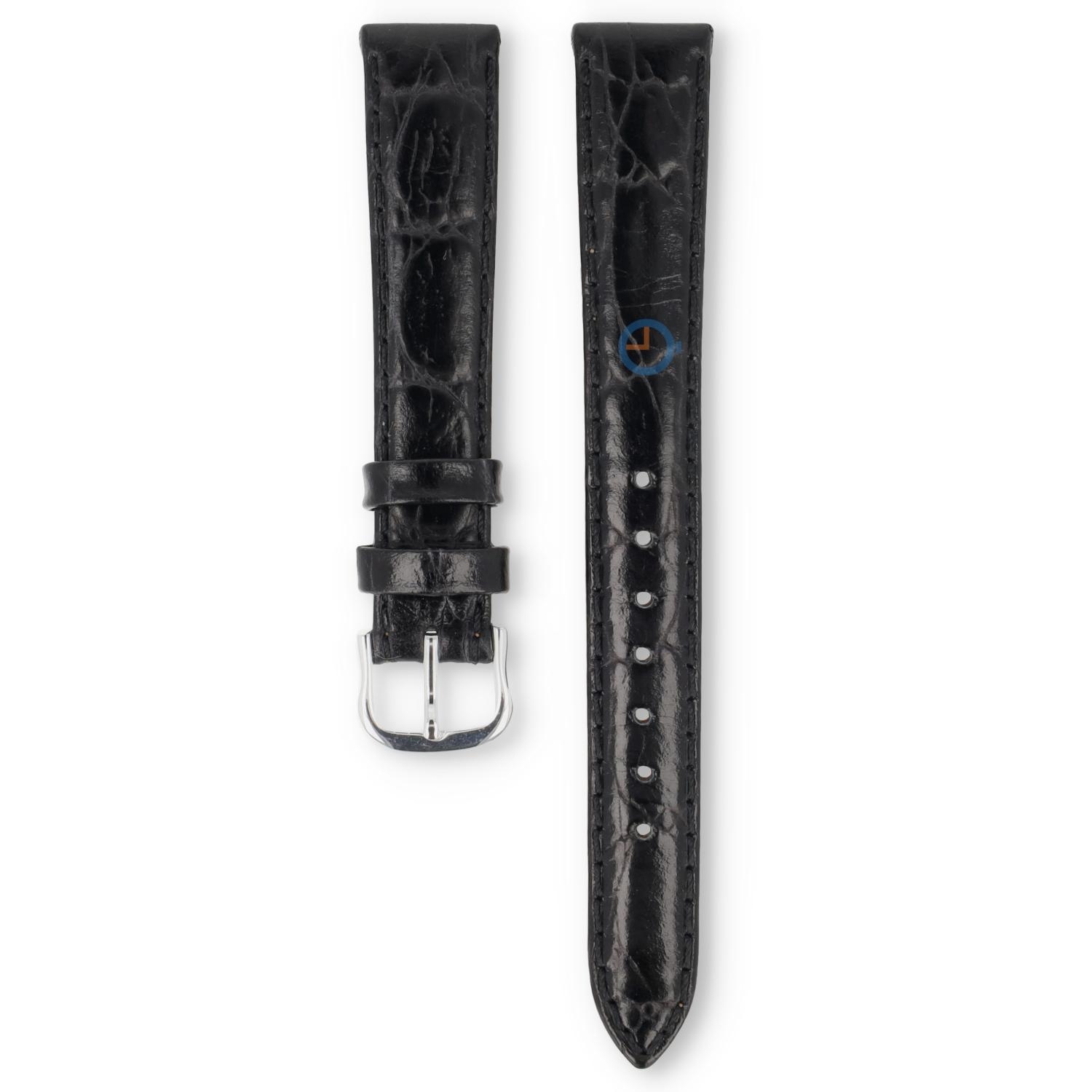 Universal 14mm schwarzes Leder Uhrenarmband - Seiko