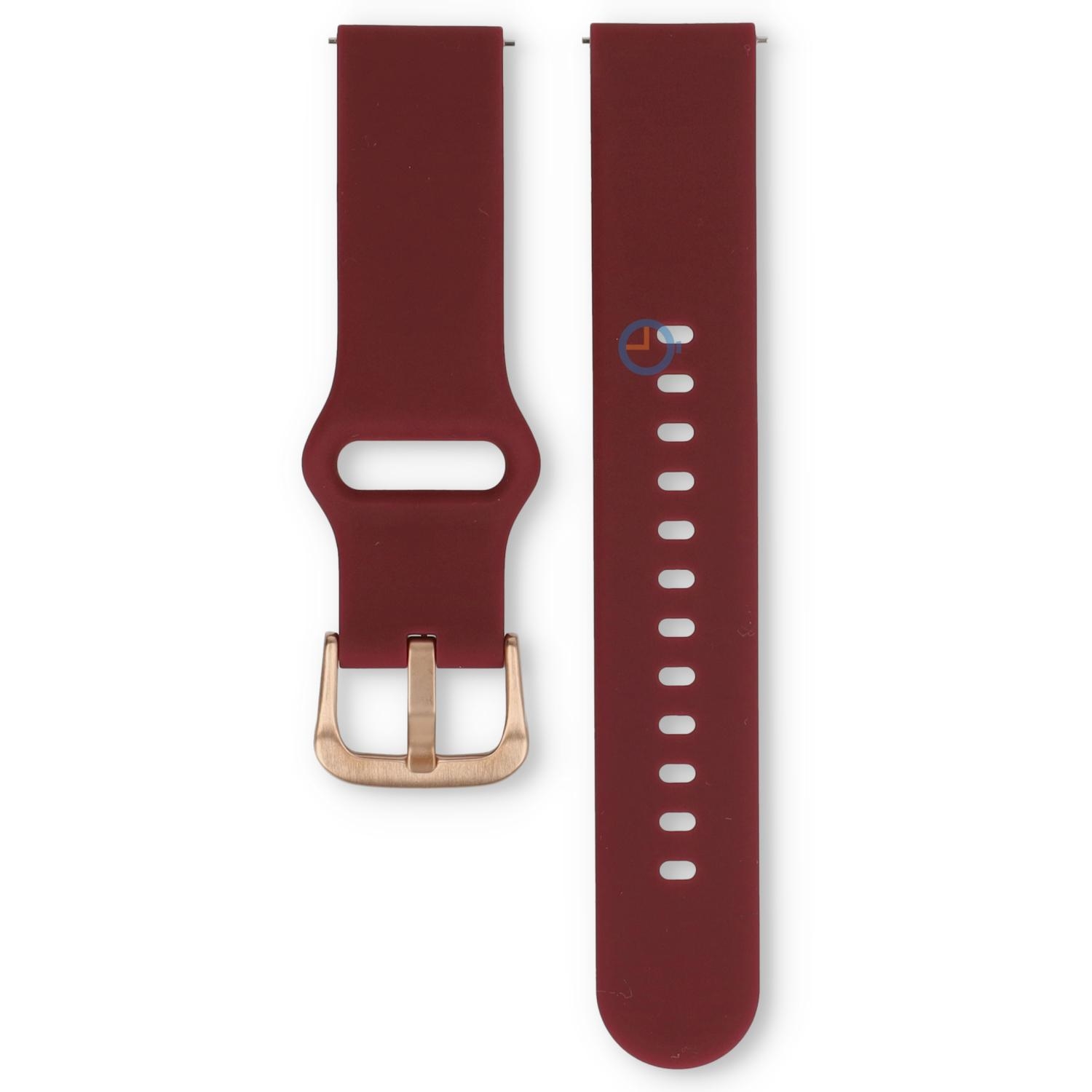 Ice Smart 18mm Uhrenarmband - Red /rosegold