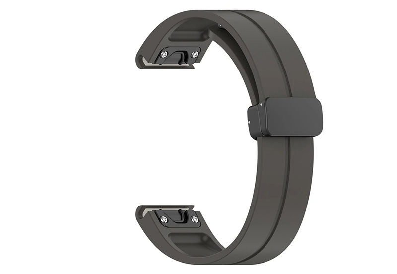 Garmin 22mm Band - dunkelgrau - magnetische Faltschließe