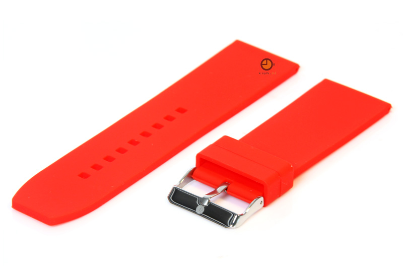 Uhrenarmband 28mm Rot Silikon