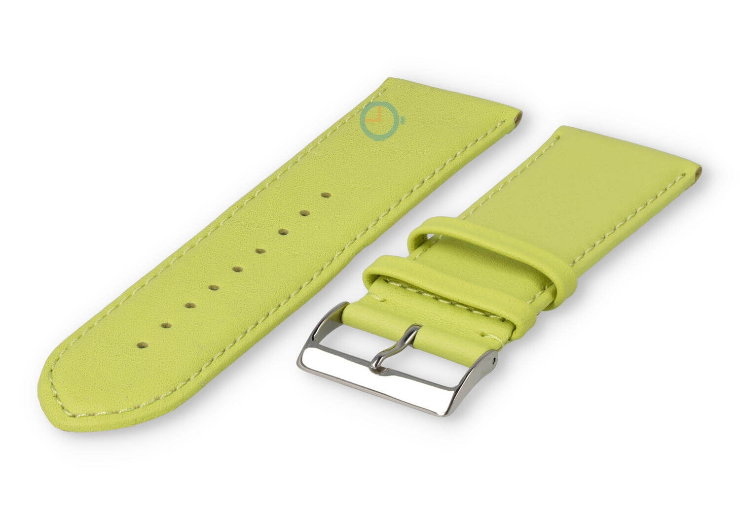 28mm Uhrenarmband glatt Leder - Limette