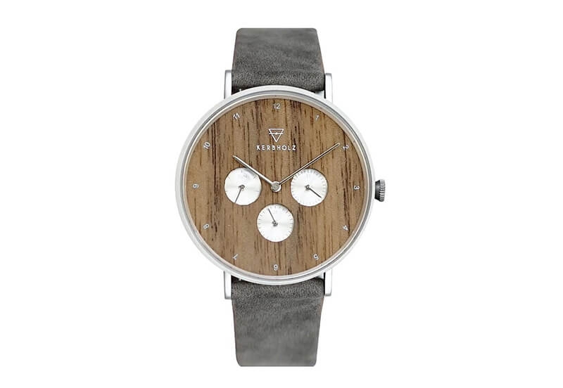 Kerbholz Uhrenarmband Casper Walnut Grey