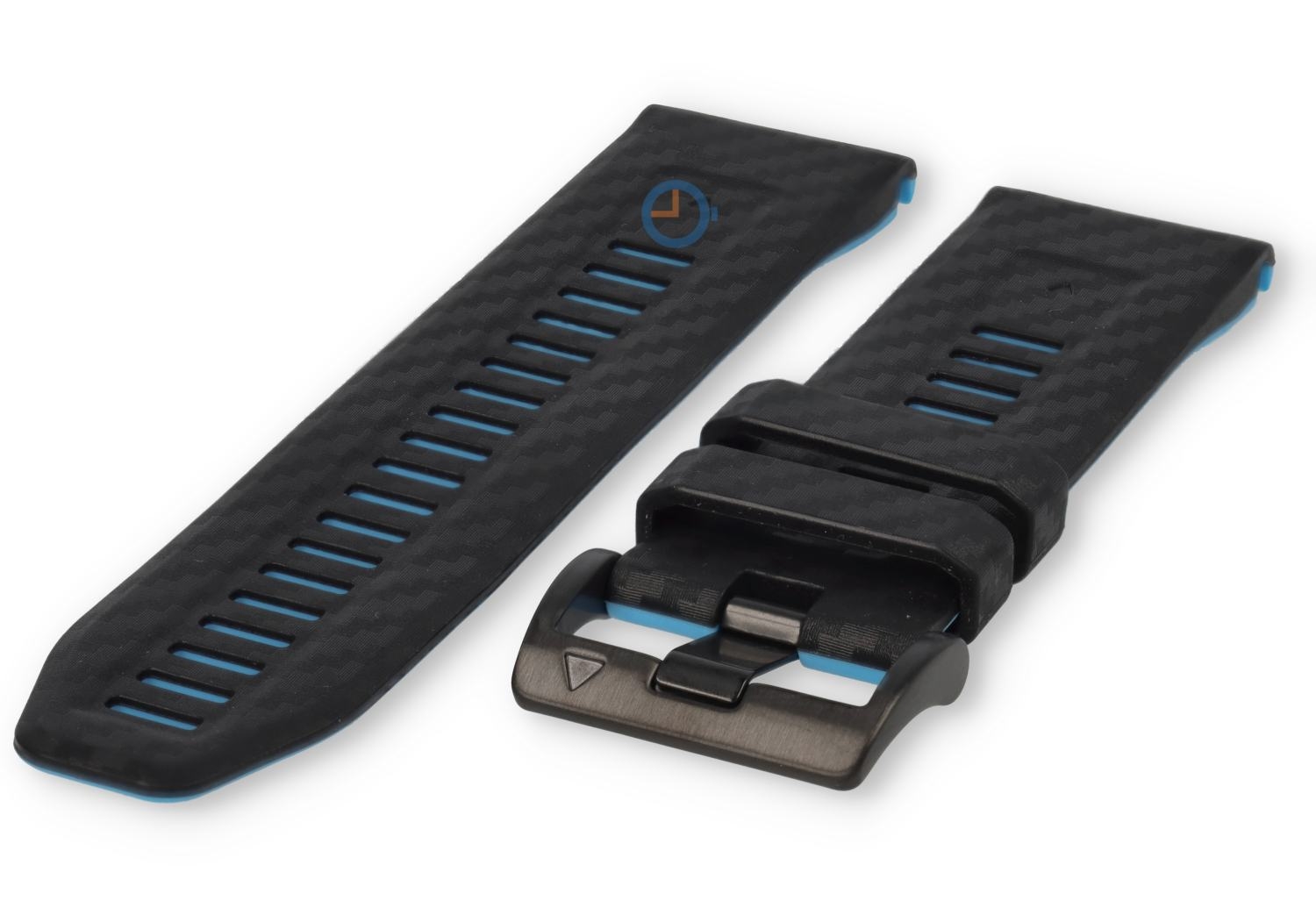 Karbon-Look Band Garmin Fenix 8 (51mm) - schwarz-blau