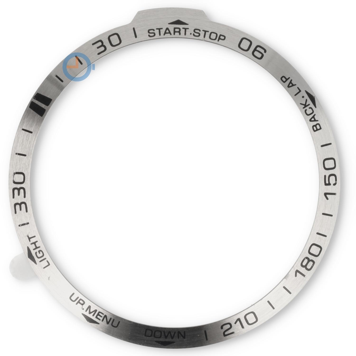 Stahl Lünetten Cover Garmin Fenix 7X - silber