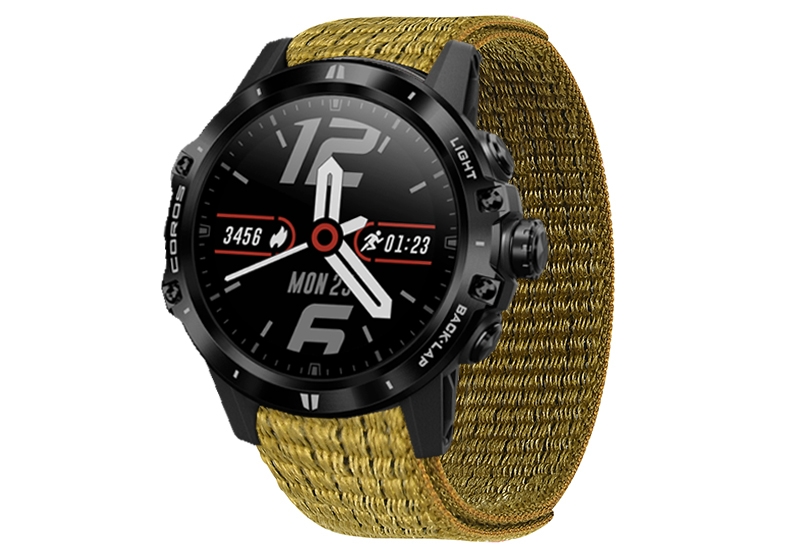 Nylon 26mm Uhrenarmband mit Klettverschluss - KhakigrÃ¼n