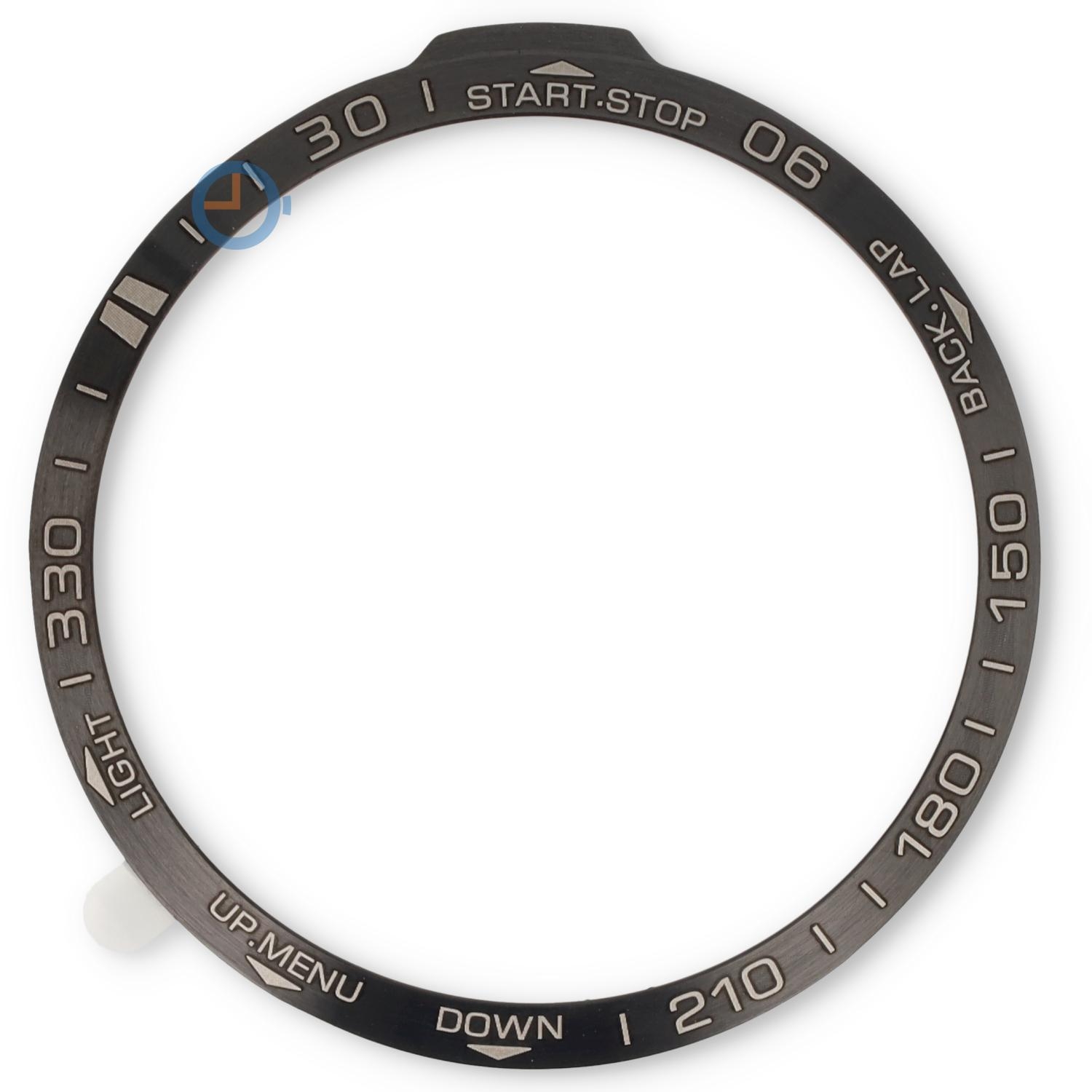 Stahl Lünetten Cover Garmin Fenix 7X - schwarz