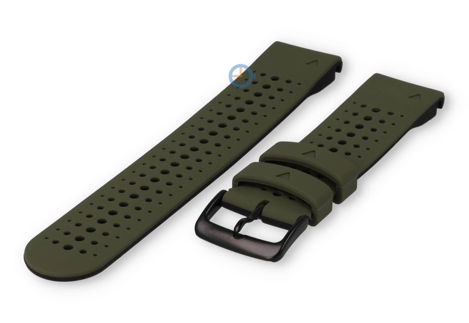 QuickFit 22mm Band - Garmin Fenix 7 - dunkelgrün/schwarz