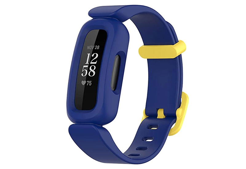 Fitbit Ace 3 Uhrenarmband Kautschuk - Dunkelblau/Gelb