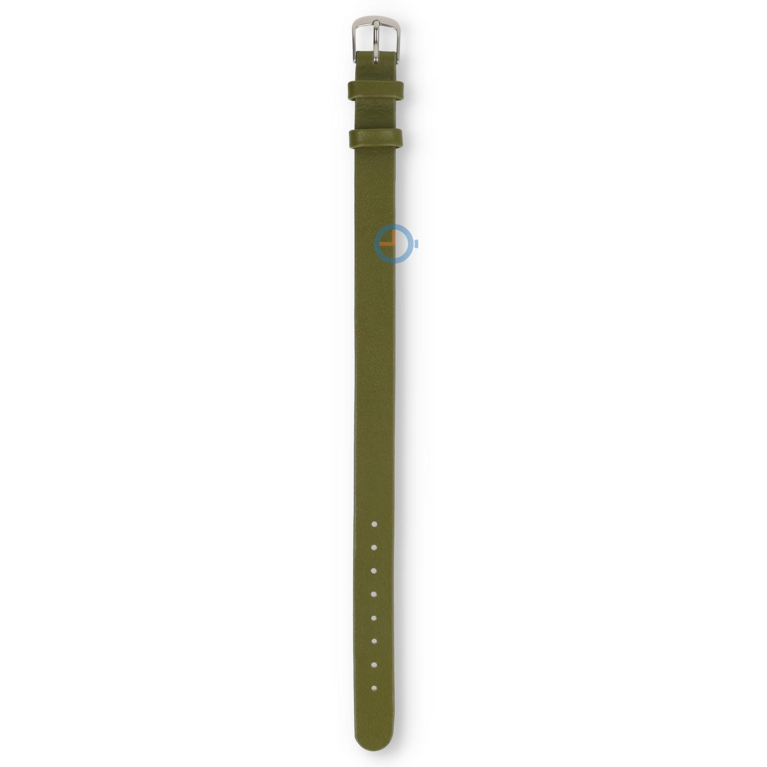 One-piece Leder Uhrenarmband - 10mm - avocado