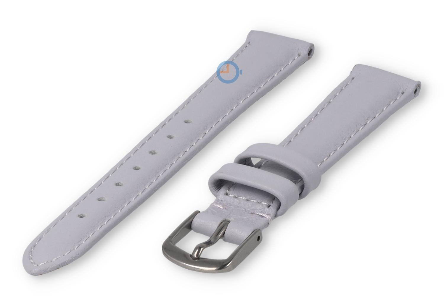 14mm Uhrenarmband glatt Leder - flieder