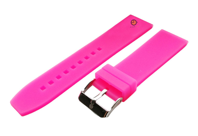 Uhrenarmband 24mm Hellrosa Silikon