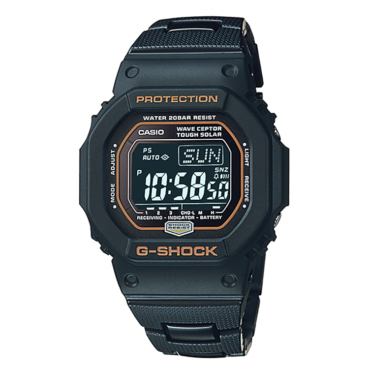 Titanium bezel voor G-Shock GW-5600 - gunmetal grey