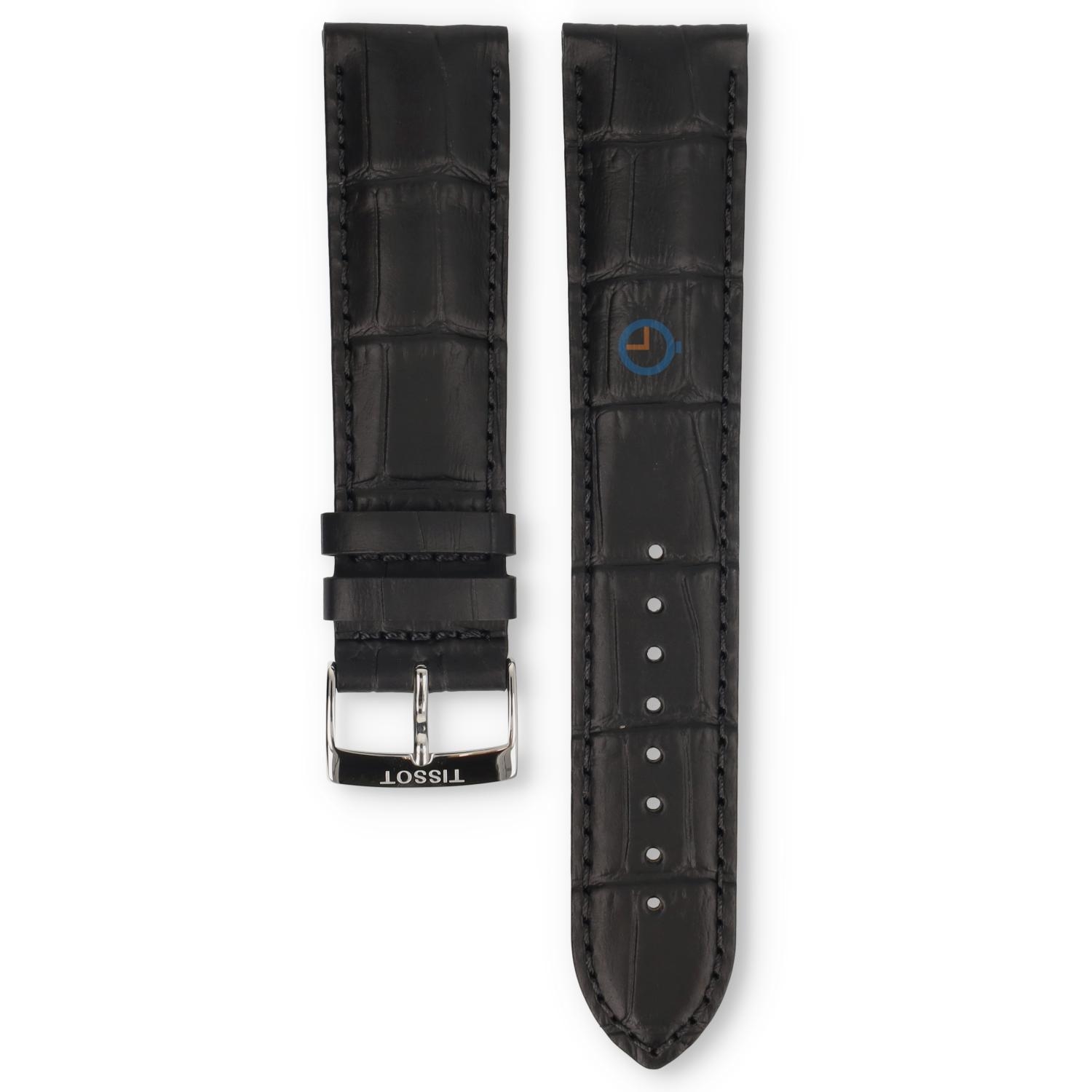 Tissot Uhrenarmband T1164101605700 schwarz Leder