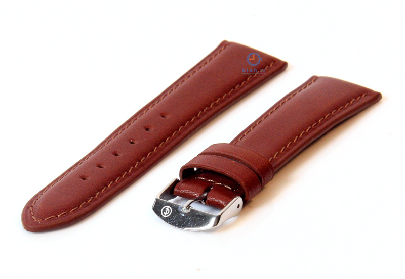 Uhrenarmband 18mm dunkelbraun Kalbsleder
