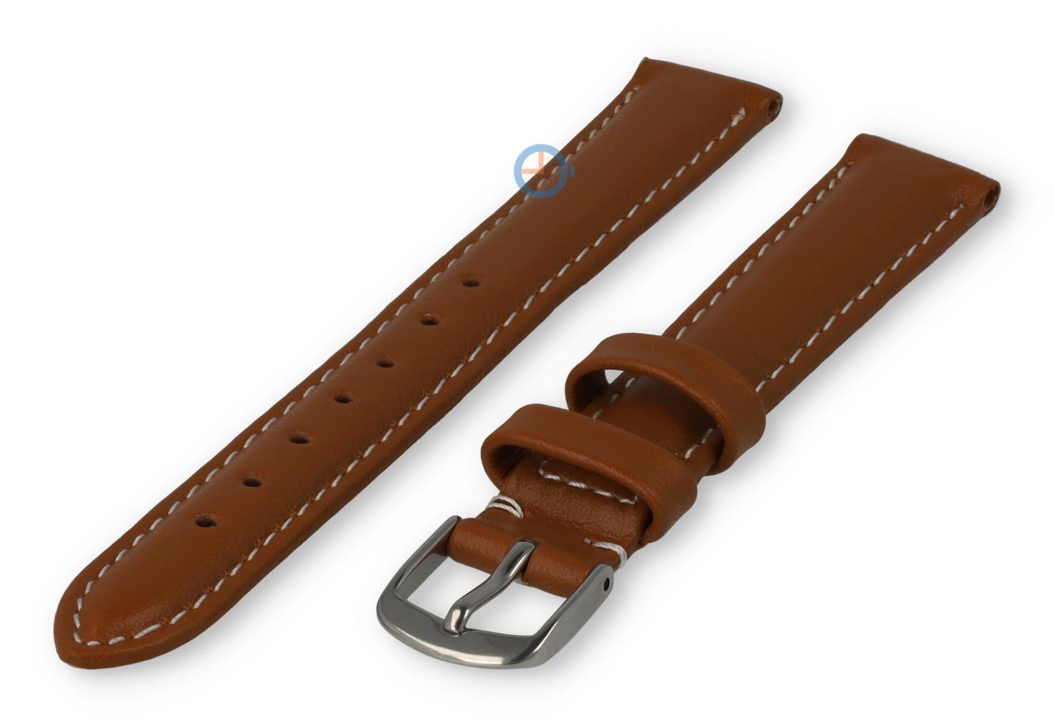Ungerade Größe Uhrenarmband Leder - 13mm - cognacbraun