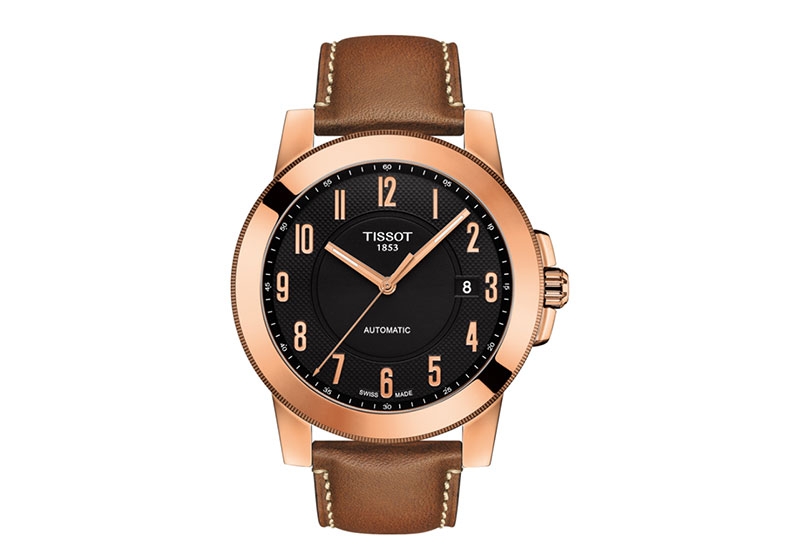Tissot Uhrenarmband T0984073605201 braun Leder