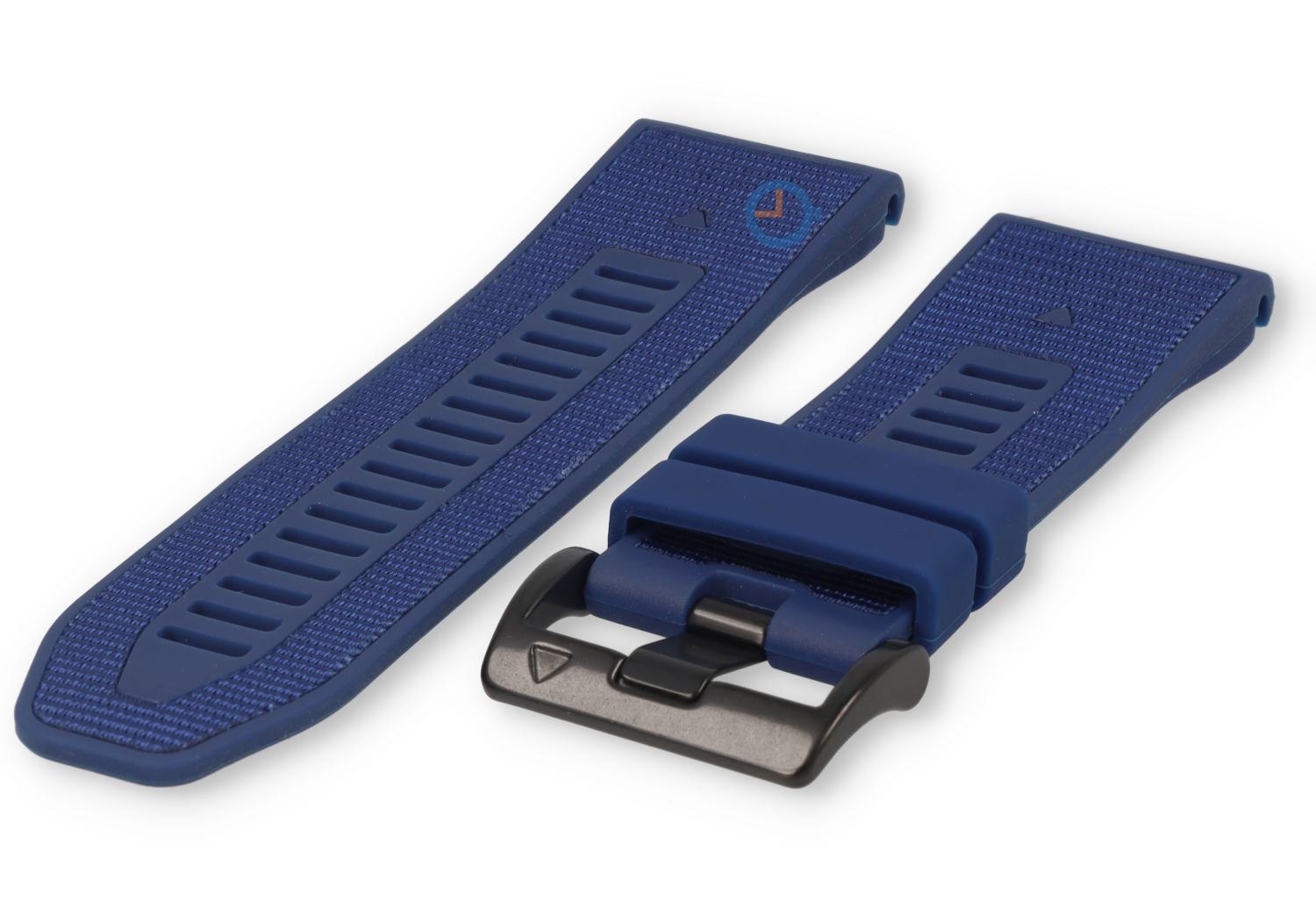 Silikon/nylon Uhrenarmband QuickFit 26mm - marine