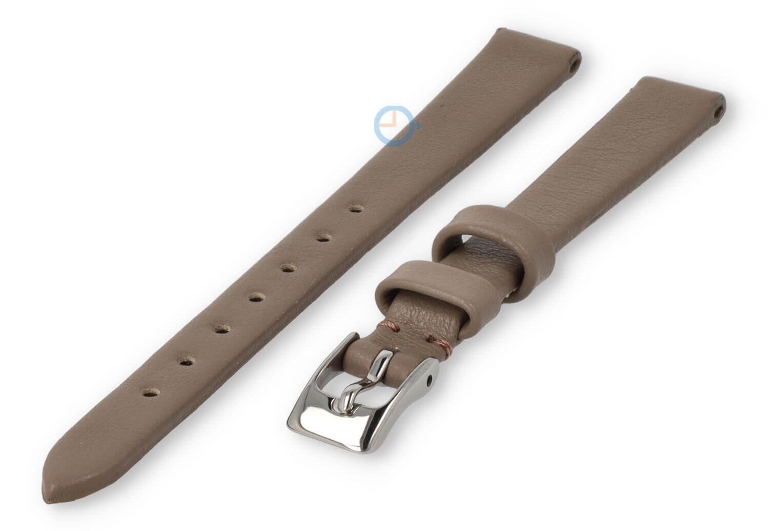 Nahtloses und glattes Uhrenarmband 8mm - taupe