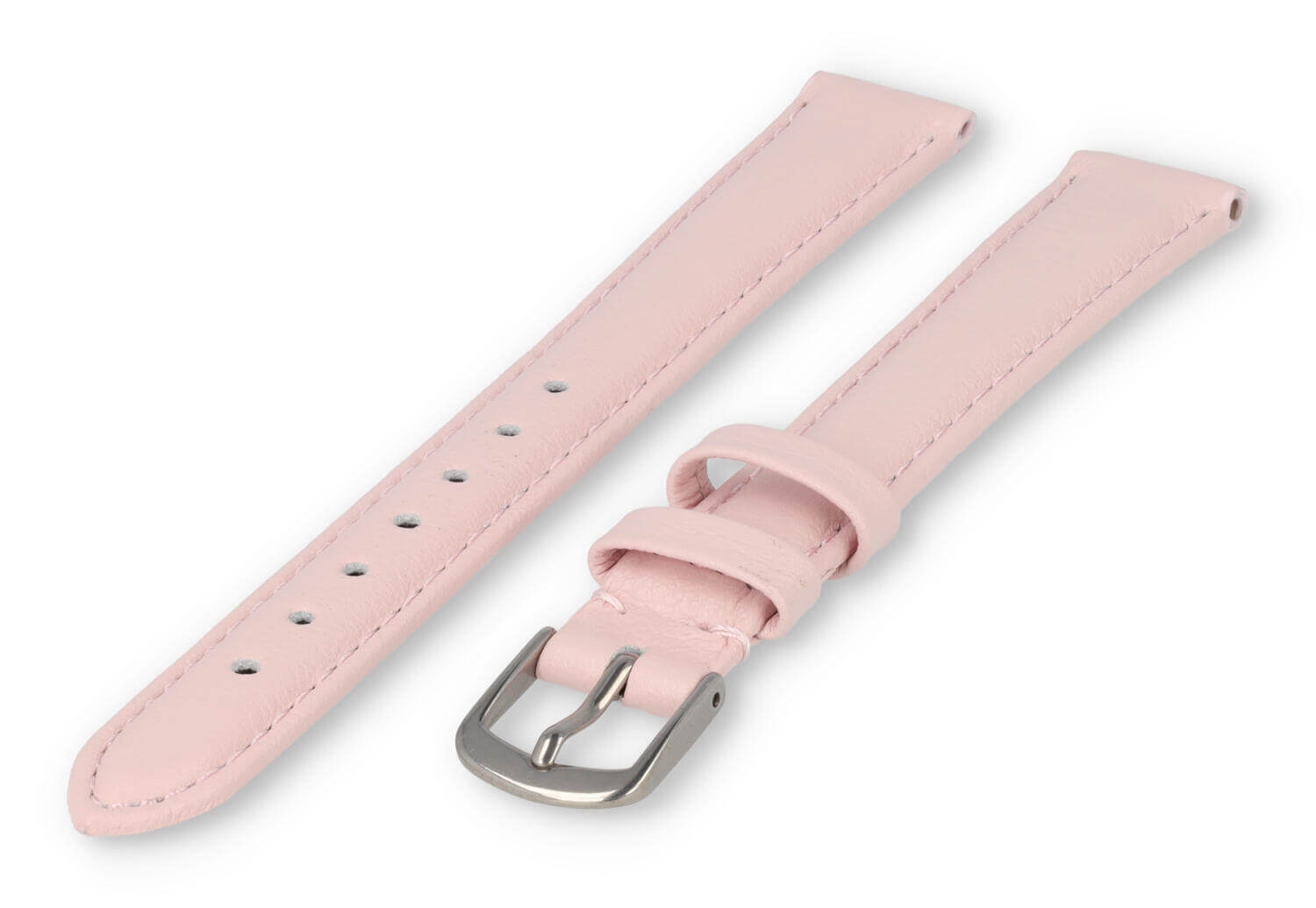 XL glatt Lederband - 14mm - pastellrosa