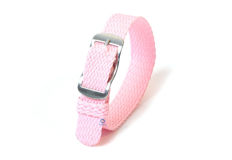 Perlon Uhrenarmband 14mm rosa