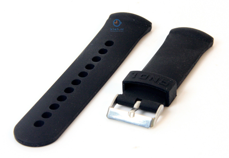 Uhrenarmband 26mm Schwarz Kautschuk