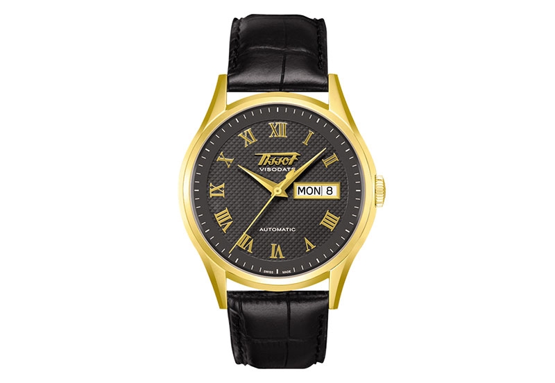 Tissot Uhrenarmband T9104301608300 schwarz Leder