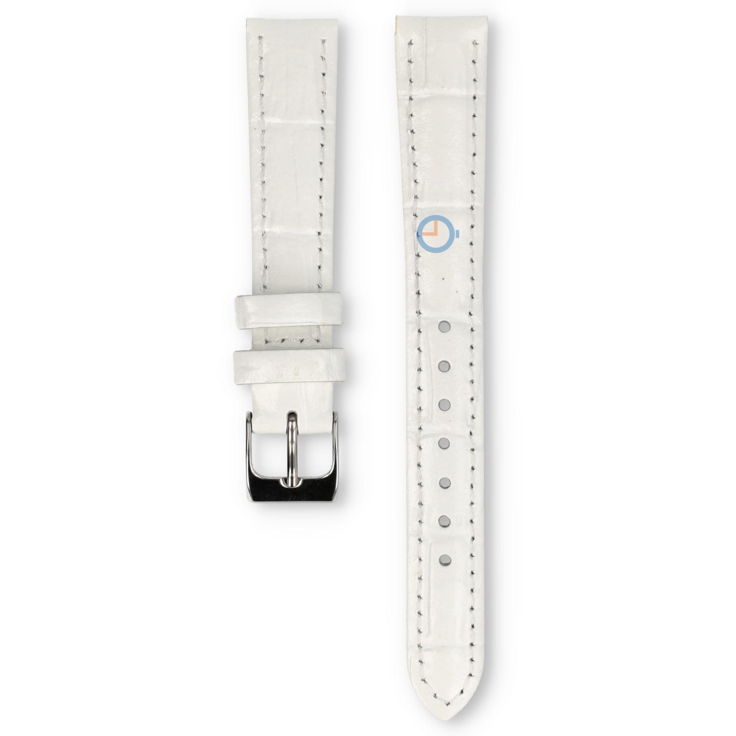 Universal 14mm weißes Leder Uhrenarmband - Lorus