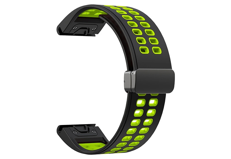 Garmin Fenix 7 Uhrenarmband sport - schwarz/knallgrün