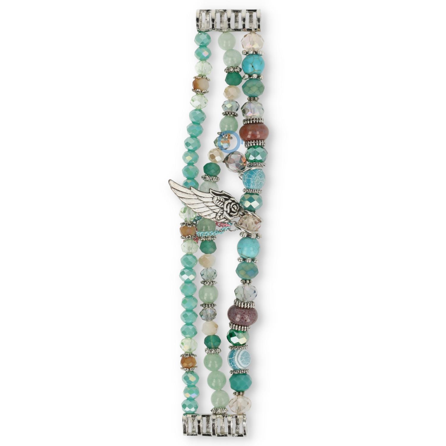 22mm Boho Armband für Uhren - Ibiza blue