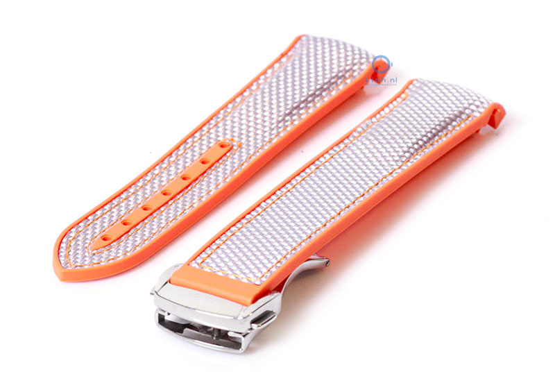 Omega Seamaster Uhrenarmband 20mm hell grau orange