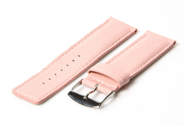Uhrenarmband 22mm Rosa Leder