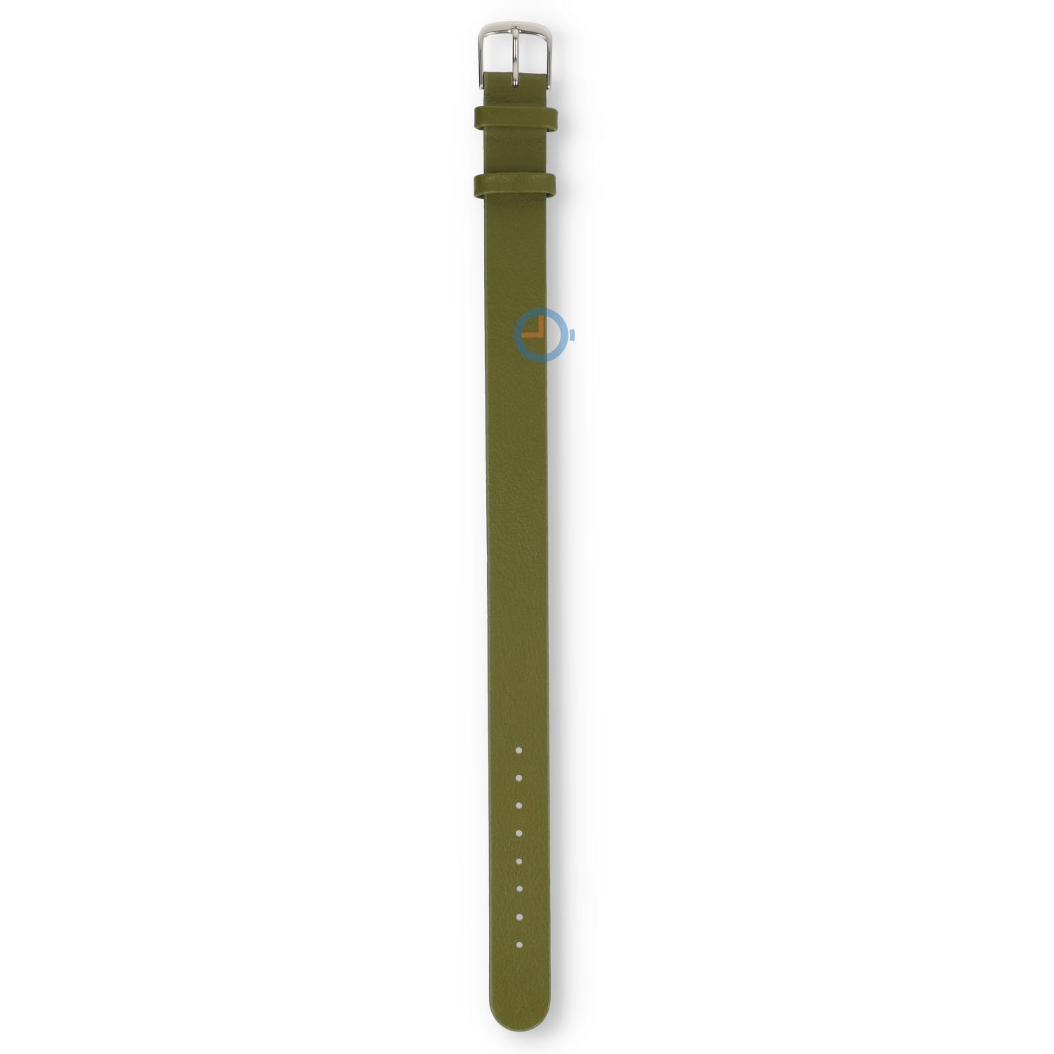 One-piece Leder Uhrenarmband - 14mm - avocado