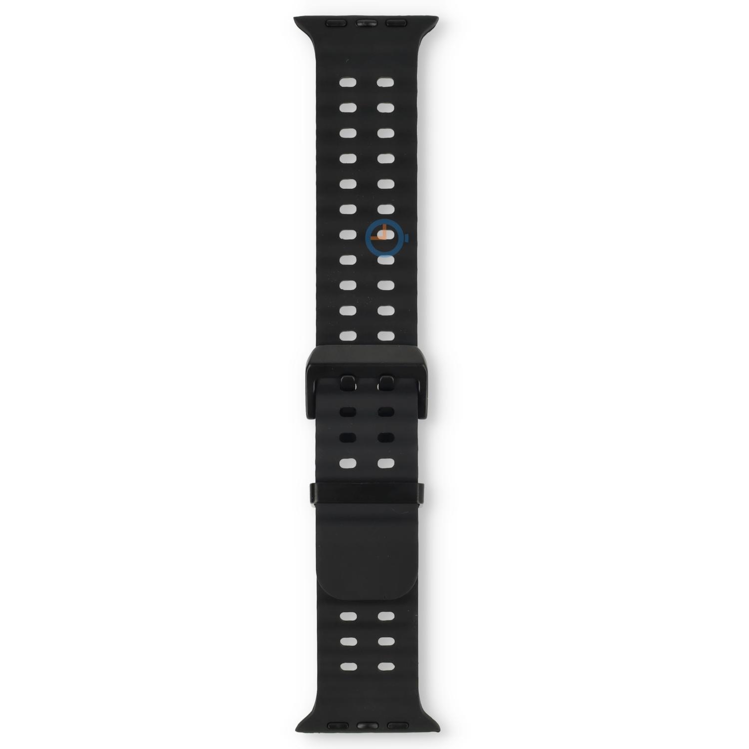 Casio style Apple Watch Band - 45mm - schwarz