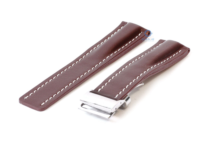 Breitling Ersatzarmband 22mm Braun Leder