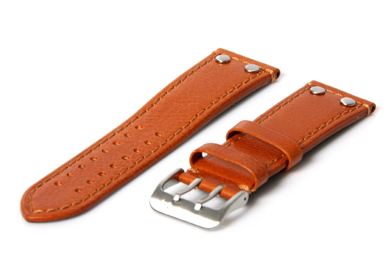 Uhrenarmband 20mm Braun Leder